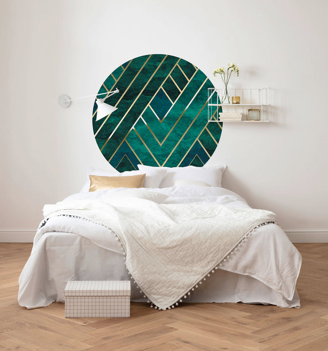 Dot | selbstklebende Vlies Fototapete | Jade | 125 x 125 cm