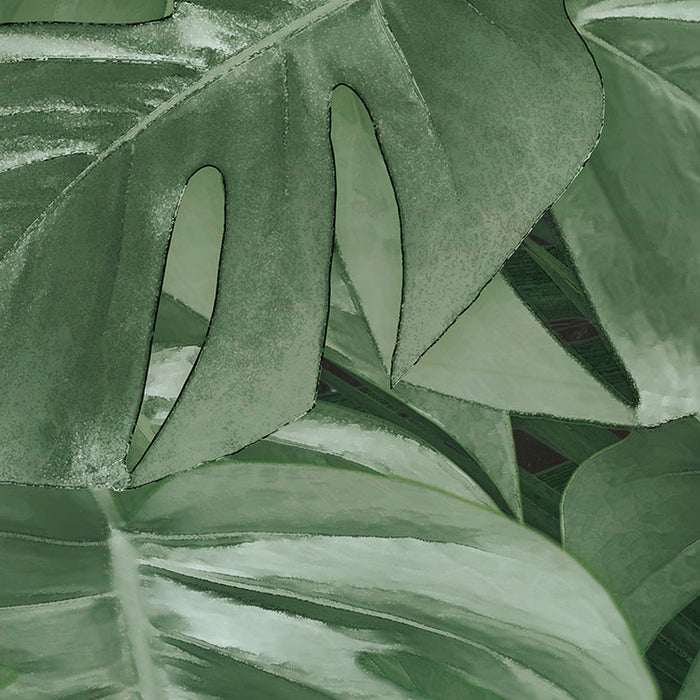 Dot | selbstklebende Vlies Fototapete | Novel Monstera | 125 x 125 cm