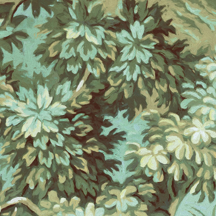 Dot | selbstklebende Vlies Fototapete | Greenery | 125 x 125 cm