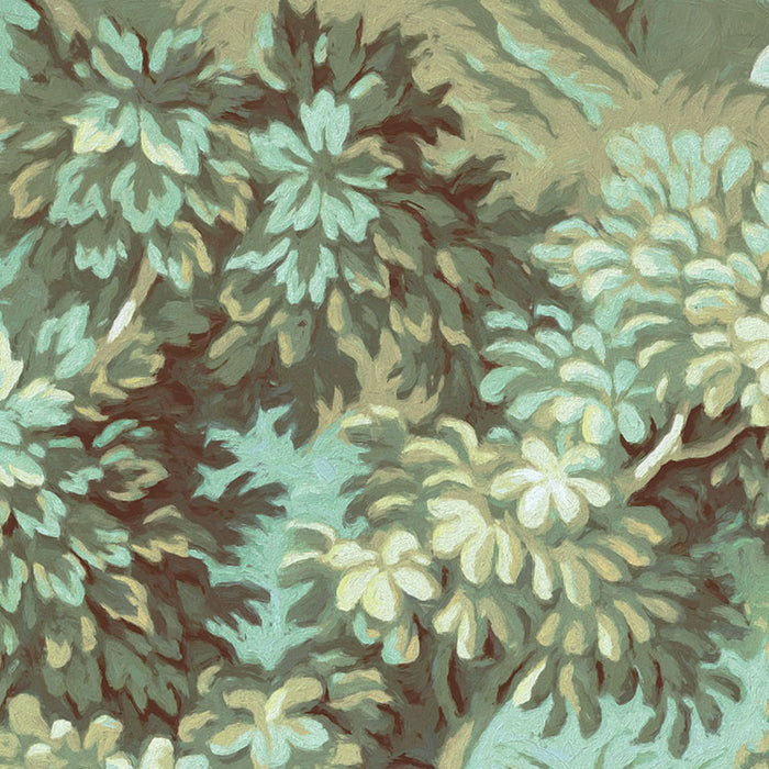 Dot | selbstklebende Vlies Fototapete | Greenery | 125 x 125 cm