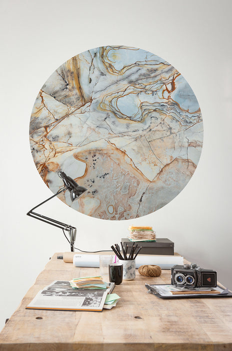 Dot | selbstklebende Vlies Fototapete | Marble Sphere | 125 x 125 cm