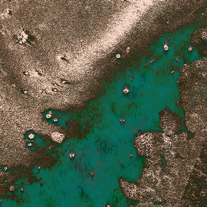 Dot | selbstklebende Vlies Fototapete | Cuivre | 125 x 125 cm