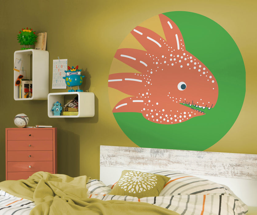 Dot | selbstklebende Vlies Fototapete | Little Dino Proto | 125 x 125 cm