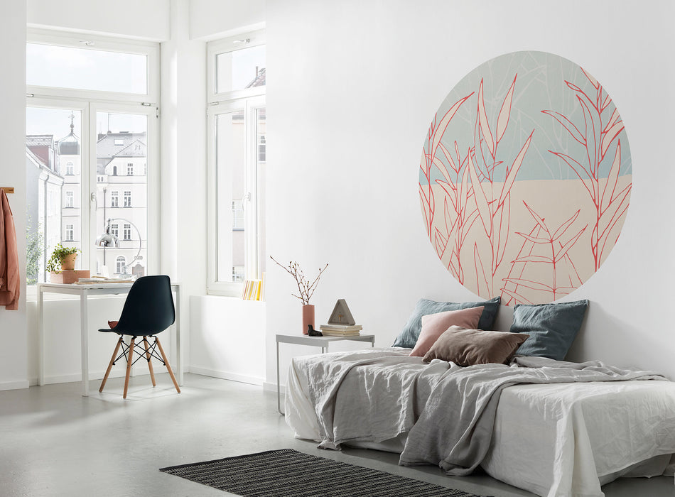 Dot | selbstklebende Vlies Fototapete | Grassland | 125 x 125 cm