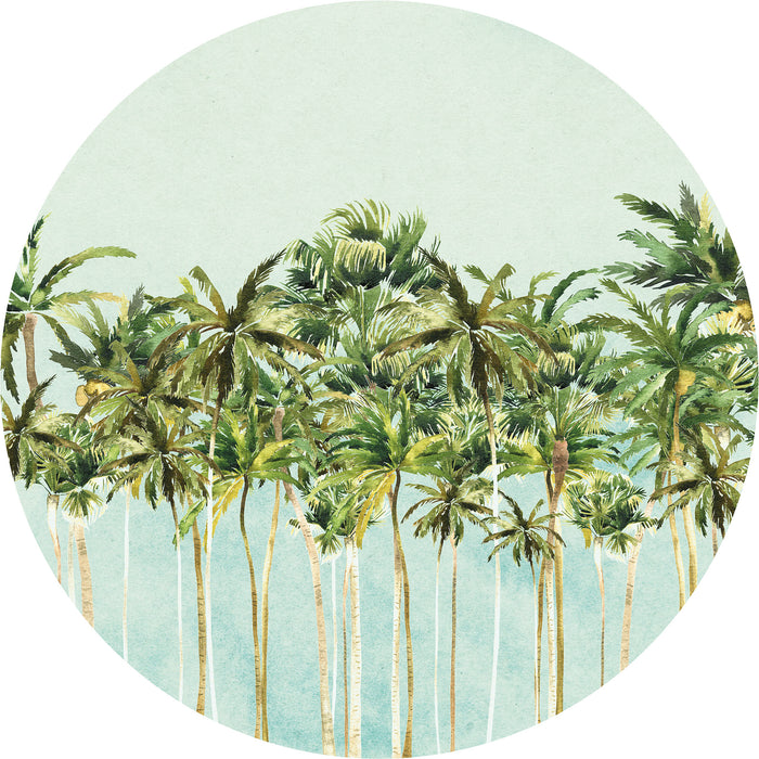 Dot | selbstklebende Vlies Fototapete | Coconut Trees | 125 x 125 cm