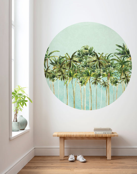 Dot | selbstklebende Vlies Fototapete | Coconut Trees | 125 x 125 cm