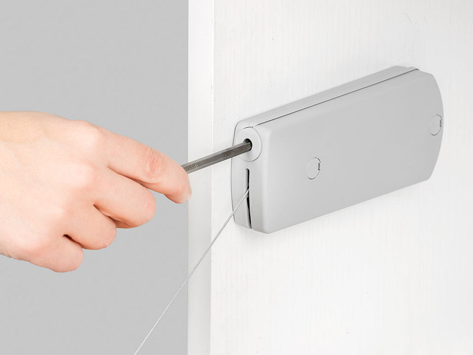 Flügeltürmechanismus Microwinch, 14kg, Stahl Kunststoff, Grau