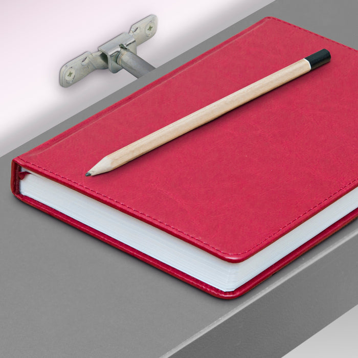 Emuca Satz Mirage Verdeckter Holzregalhalter-Satz, Stahl, Verzinkt