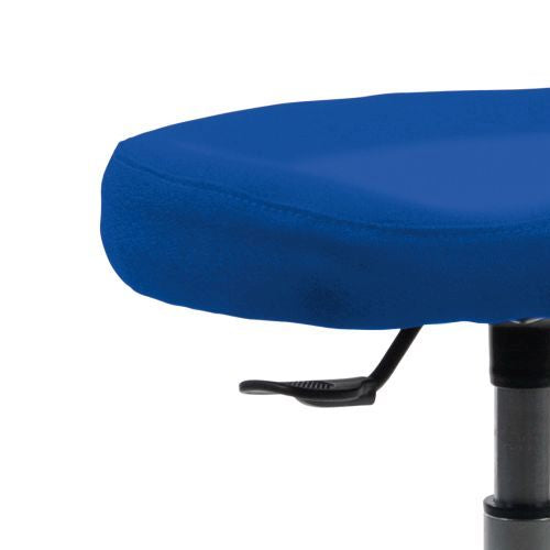 Pendelhocker | myERGOSIT mit Ergositz | Mittelblau | Gestell Buche