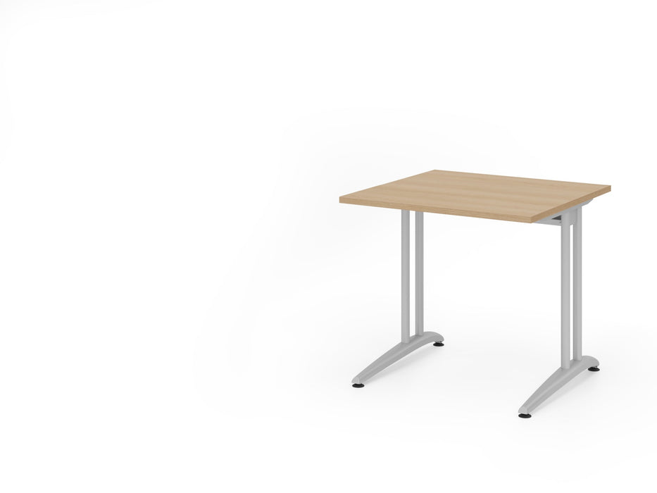 Hammerbacher | Schreibtisch C-Fuß 80x80cm Eiche