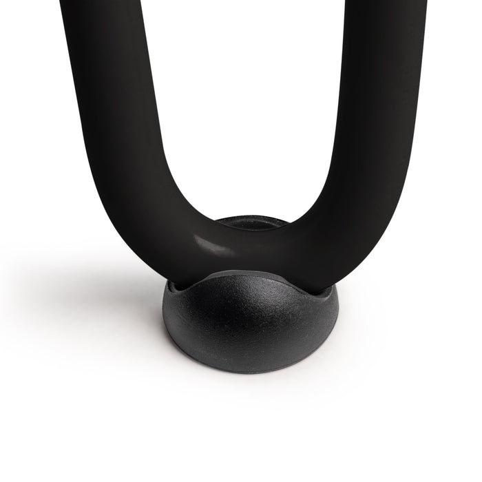 Lot von 4 Tischbeine 2 Stangen Hairpin, H 400mm, Stahl, Schwarz lackiert