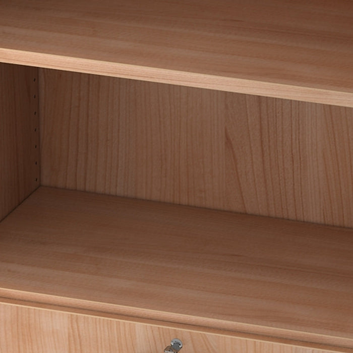 Hammerbacher | Regal 5OH, 2HR, Sockelblende SG Nussbaum / Nussbaum