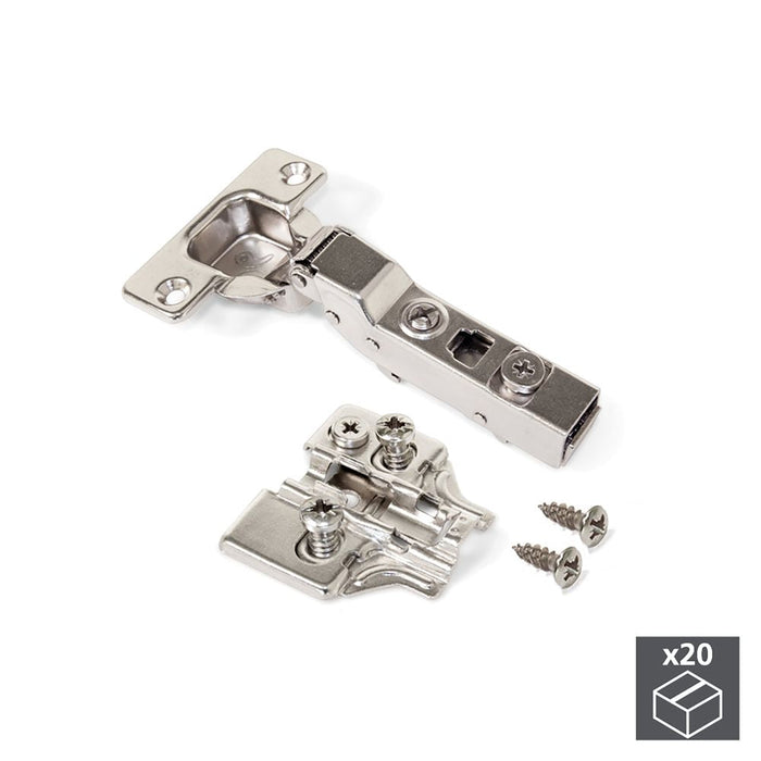 Kit von 20 Topfscharniere X91 telanschlag Schließautomatik Euro-Zusätzen, H 0, Stahl, vernickelt