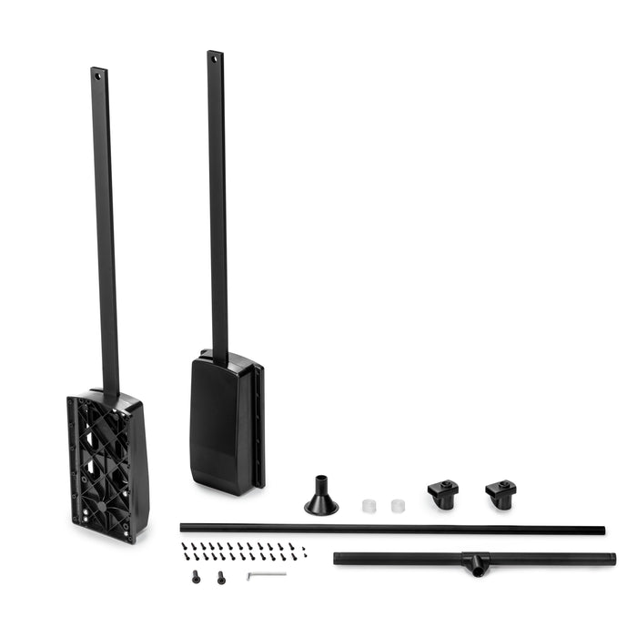 Emuca | Kleiderlift Garderoben Hang, 600 - 830, Schwarz, Stahl Kunststoff