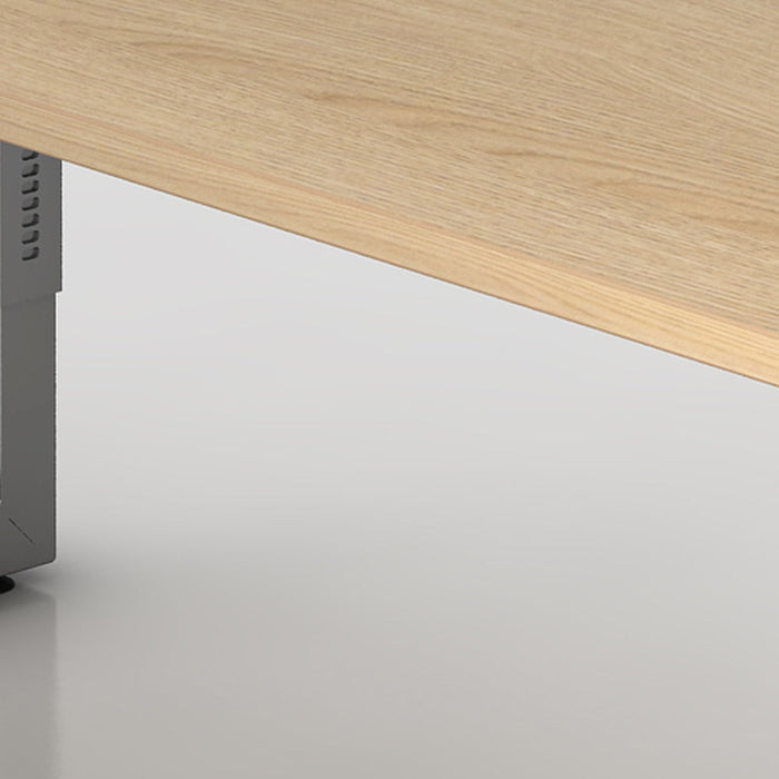 Hammerbacher | Schreibtisch O-Fuß eckig 200x100cm Eiche / Graphit