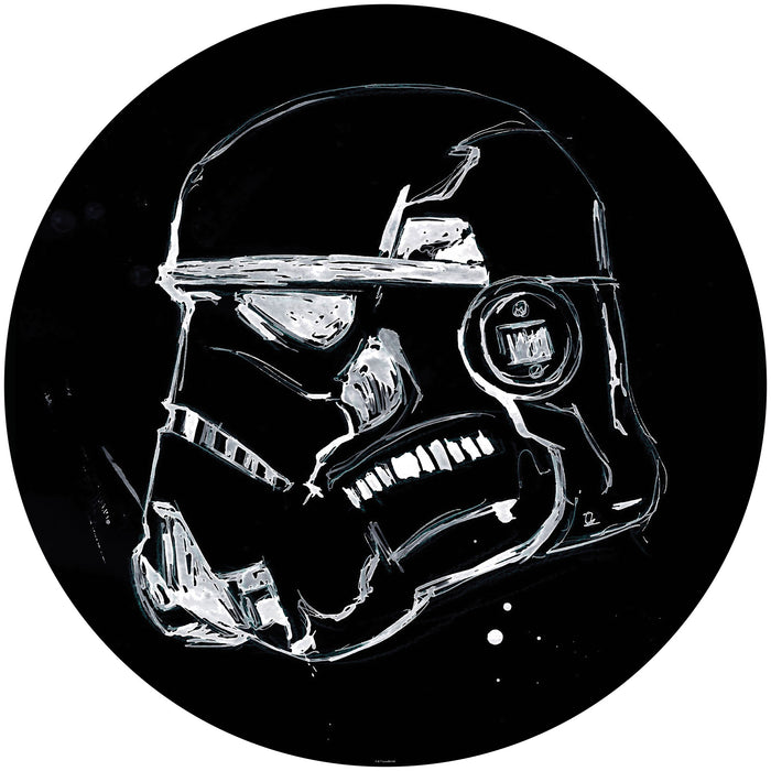 Dot | selbstklebende Vlies Fototapete | Star Wars Ink Stormtrooper | 125 x 125 cm