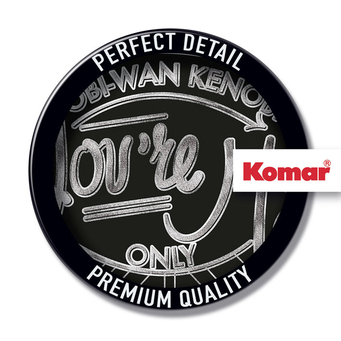 Dot | selbstklebende Vlies Fototapete | Star Wars Help Me Obi Wan | 125 x 125 cm