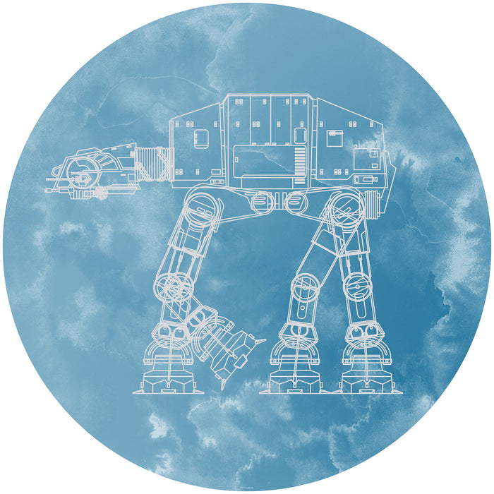 Dot | selbstklebende Vlies Fototapete | Star Wars AT | AT | 125 x 125 cm