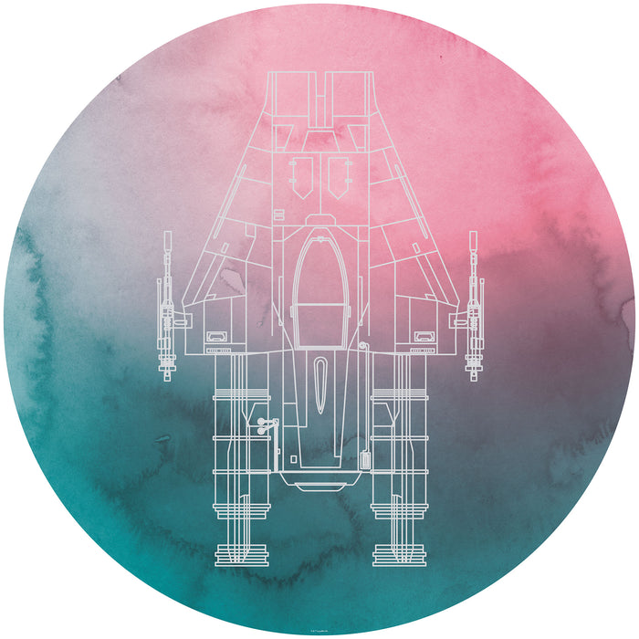 Dot | selbstklebende Vlies Fototapete | Star Wars A | Wing | 125 x 125 cm