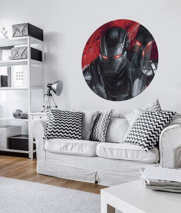Dot | selbstklebende Vlies Fototapete | Avengers Painting War | Machine | 125 x 125 cm