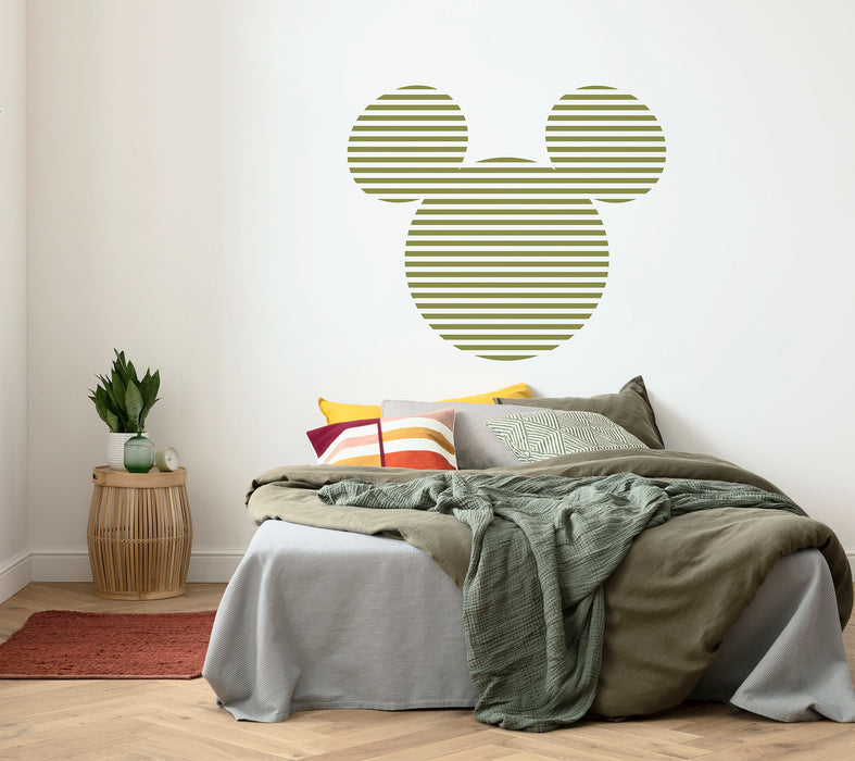 Wandtattoo | Mickey Head Stripes | 125 x 125 cm