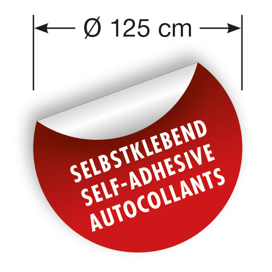 Dot | selbstklebende Vlies Fototapete | Mickey Mouse up and away | 125 x 125 cm