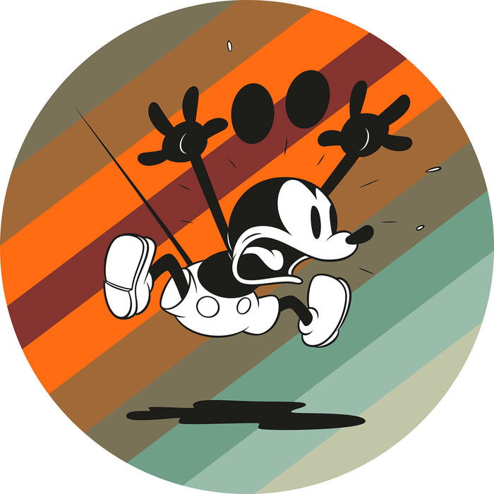 Dot | selbstklebende Vlies Fototapete | Mickey Mouse up and away | 125 x 125 cm