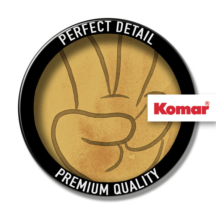 Komar NEU | Dot - selbstklebende Vlies Fototapete - Mickey Love wins - Größe 125 x 125 cm