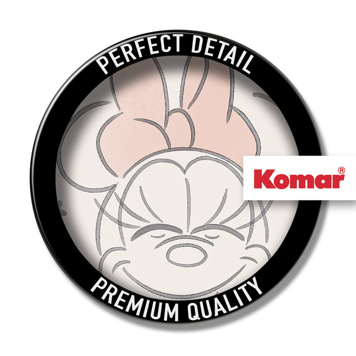 Komar NEU | Dot - selbstklebende Vlies Fototapete - Minnie Chubby Cheeks - Größe 125 x 125 cm