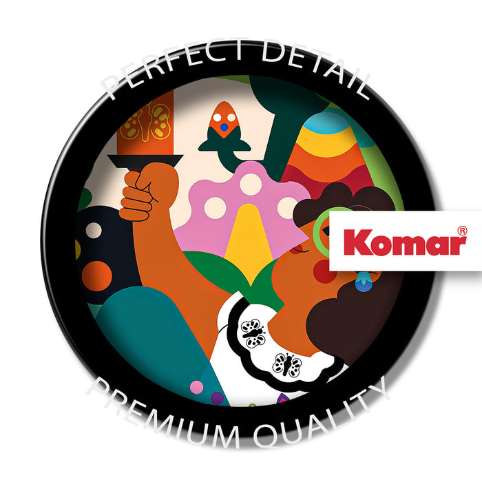 Komar NEU | Dot - selbstklebende Vlies Fototapete - Encanto Miracle Candle - Größe 125 x 125 cm