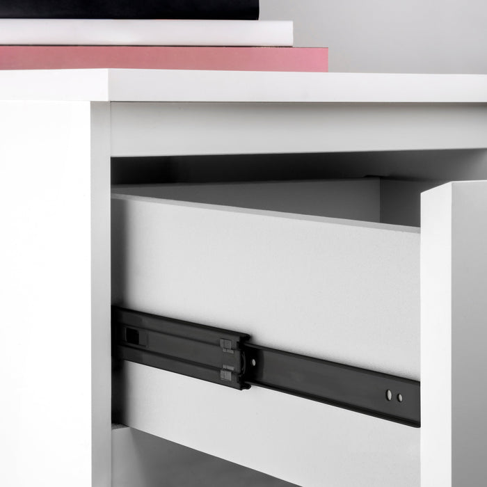 Emuca | 5er Satz Kugelführungen, H 45mm, T 550mm, Vollauszug, Schließautomatik, Schwarz