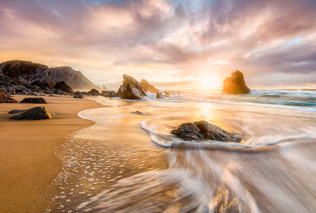 Komar NEU | Vlies Fototapete - Rising Sun - Größe 368 x 248 cm