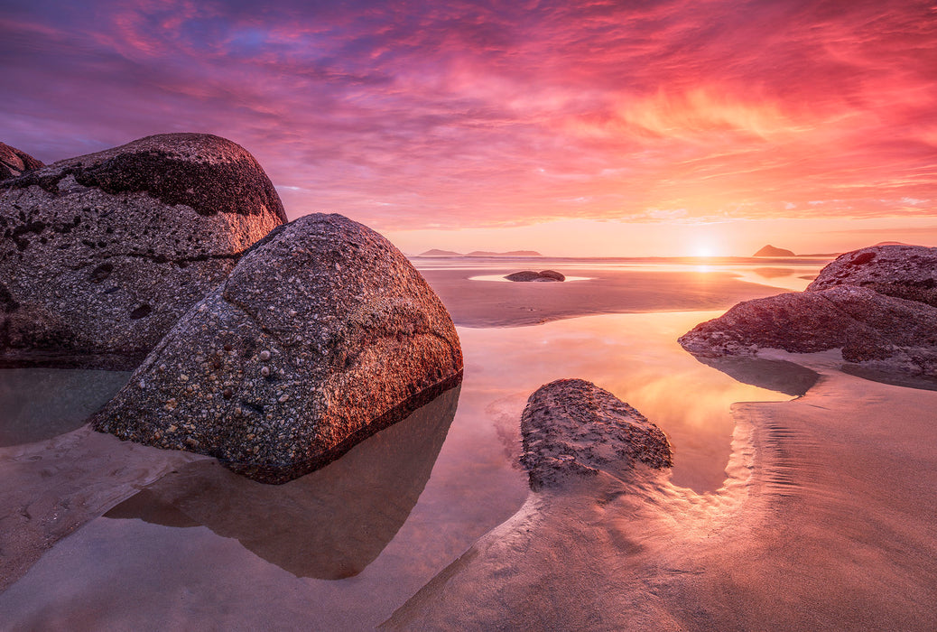 Vlies Fototapete | Sunset Bay | 368 x 248 cm