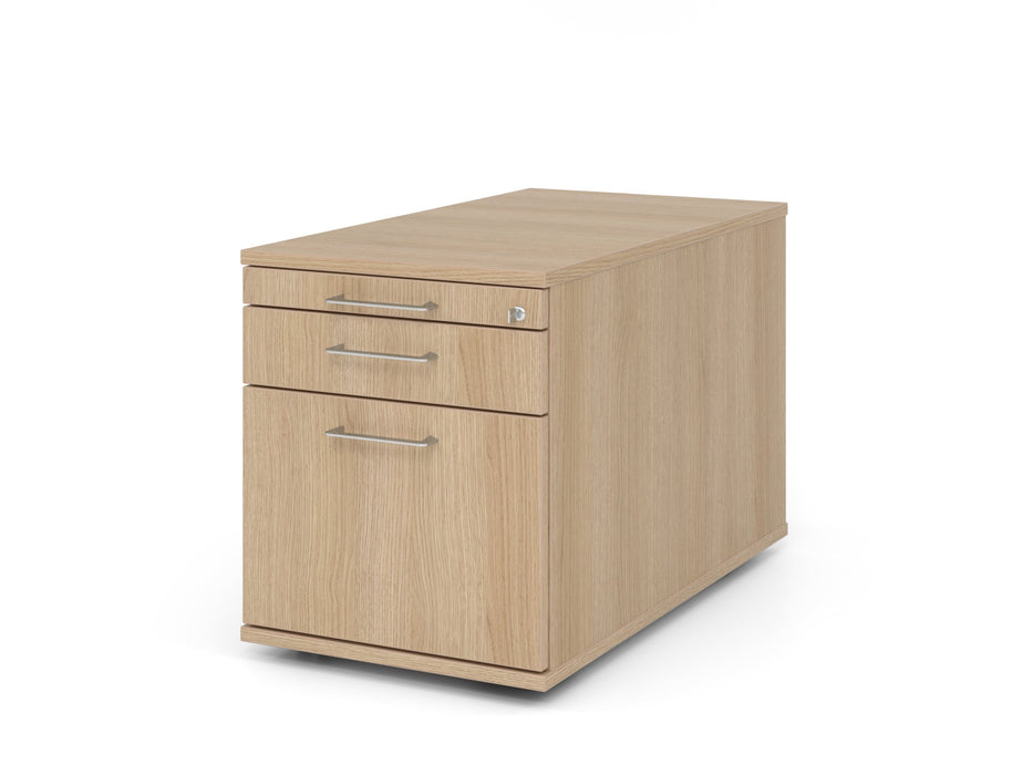 Hammerbacher | Rollcontainer 80cm, 1Schub, 1HR, Schl.BS Eiche