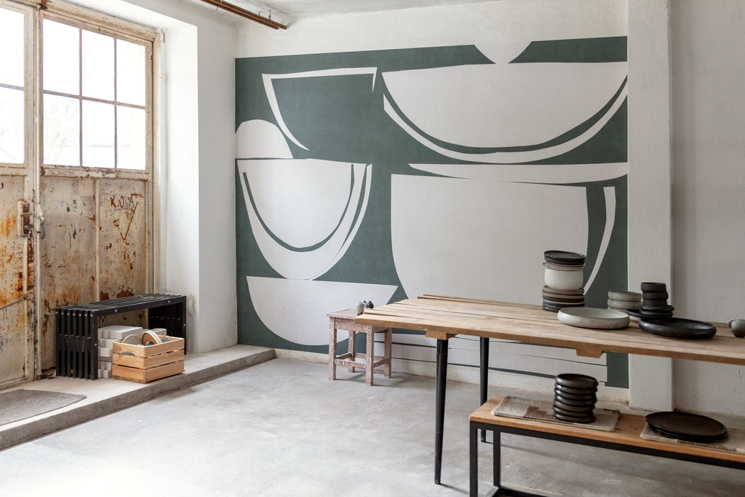 Komar NEU | Digitaldruck Vlies Fototapete - Pottery - Größe 400 x 250 cm