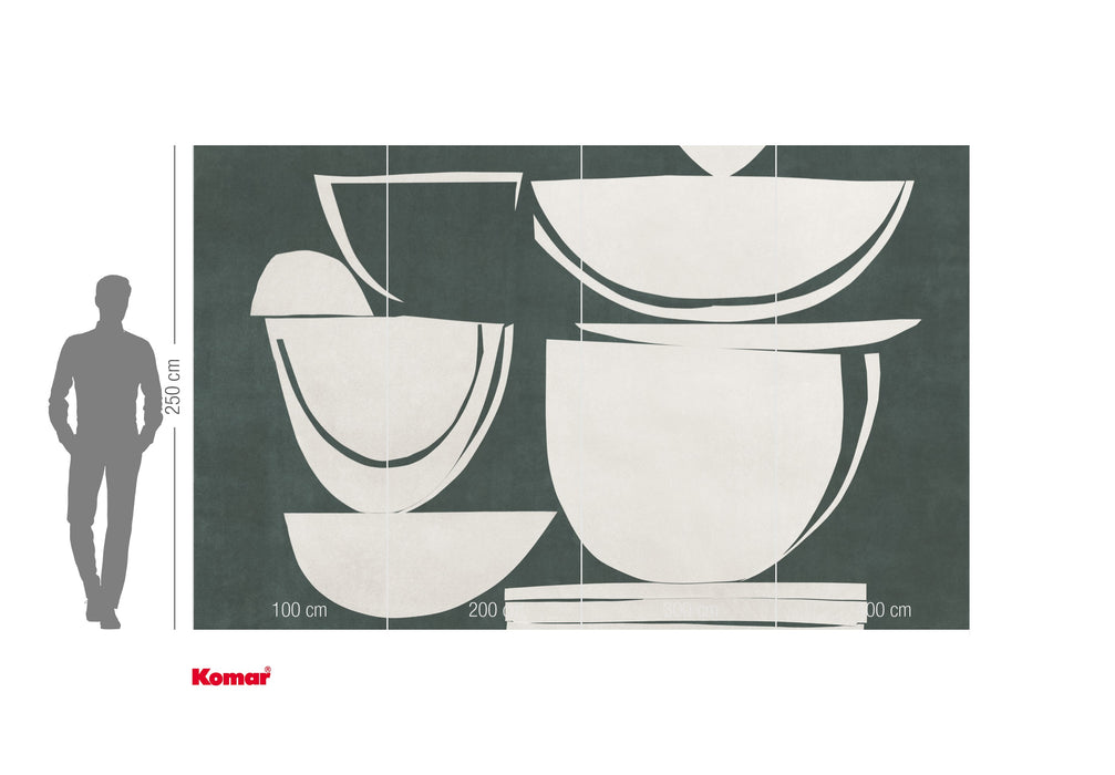 Komar NEU | Digitaldruck Vlies Fototapete - Pottery - Größe 400 x 250 cm