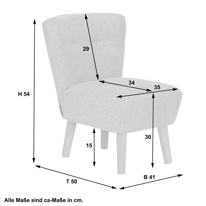 NEU Max Winzer | Dolly | Sessel | Kindersessel | Flachgewebe | Füße Buche Erlefarbig (rund)