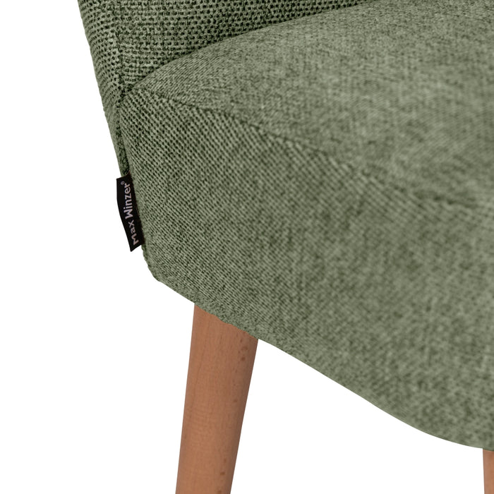 NEU Max Winzer | Dolly | Sofa | Kindersofa 2-Sitzer | Flachgewebe | Füße Buche Erlefarbig (rund)