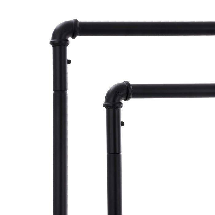 NEU | SONGMICS | Doppelkleiderstange Wasserrohr-Design