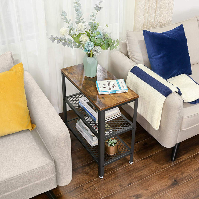 VASAGLE | Schmaler Beistelltisch Industrie-Design