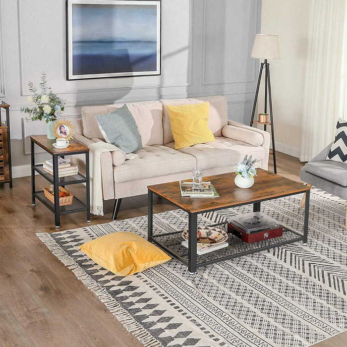 VASAGLE | Schmaler Beistelltisch Industrie-Design