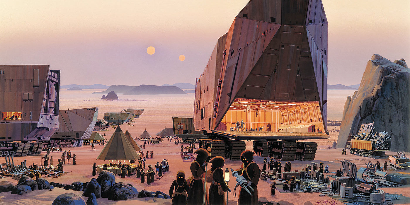Digitaldruck Vlies Fototapete | Star Wars Classic RMQ Java Market | 500 x 250 cm