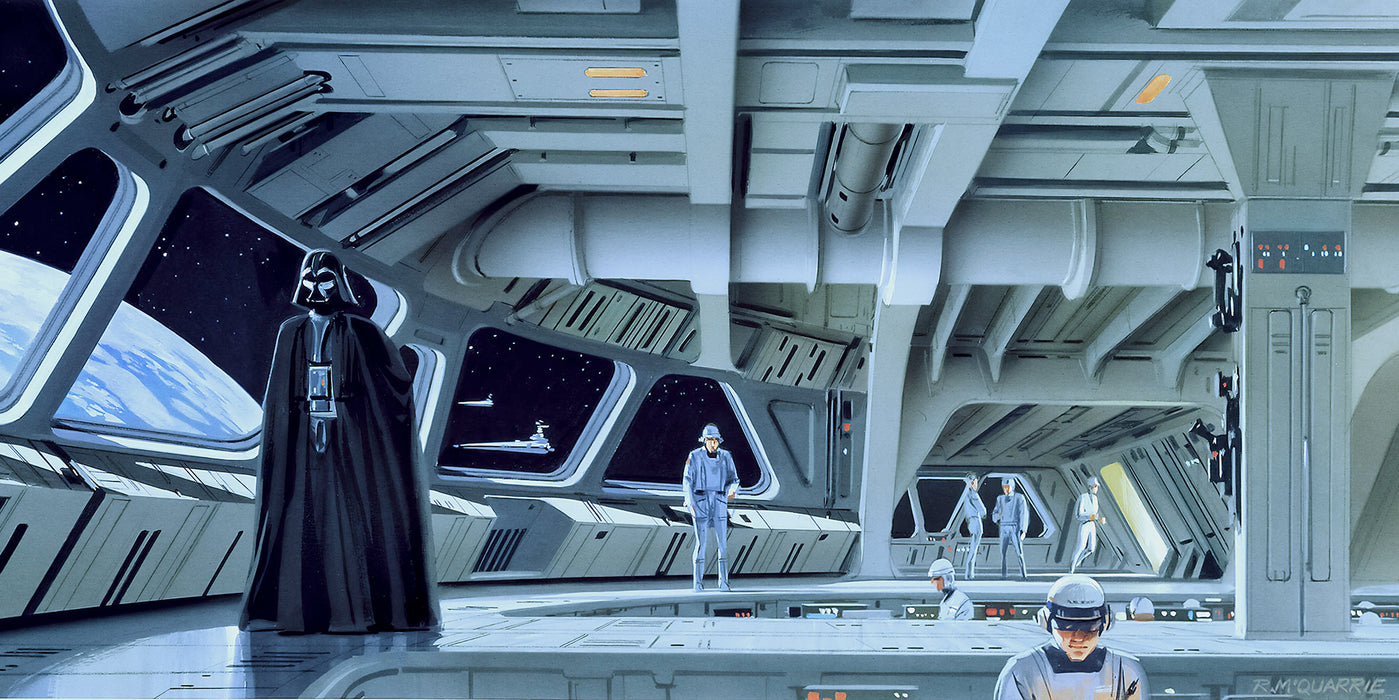 Digitaldruck Vlies Fototapete | Star Wars Classic RMQ Stardestroyer Deck | 500 x 250 cm