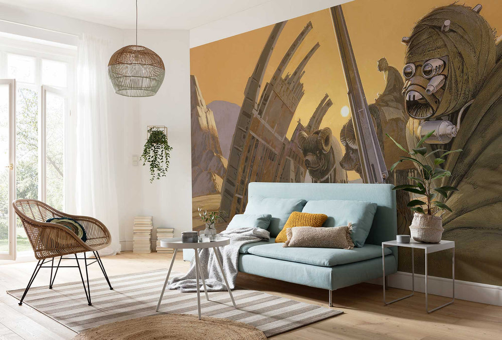 Digitaldruck Vlies Fototapete | Star Wars Classic RMQ Tusken | 500 x 250 cm