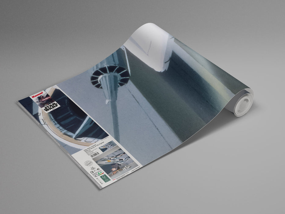 Digitaldruck Vlies Fototapete | Star Wars Classic RMQ X | Wing vs TIE | Fighter | 500 x 250 cm