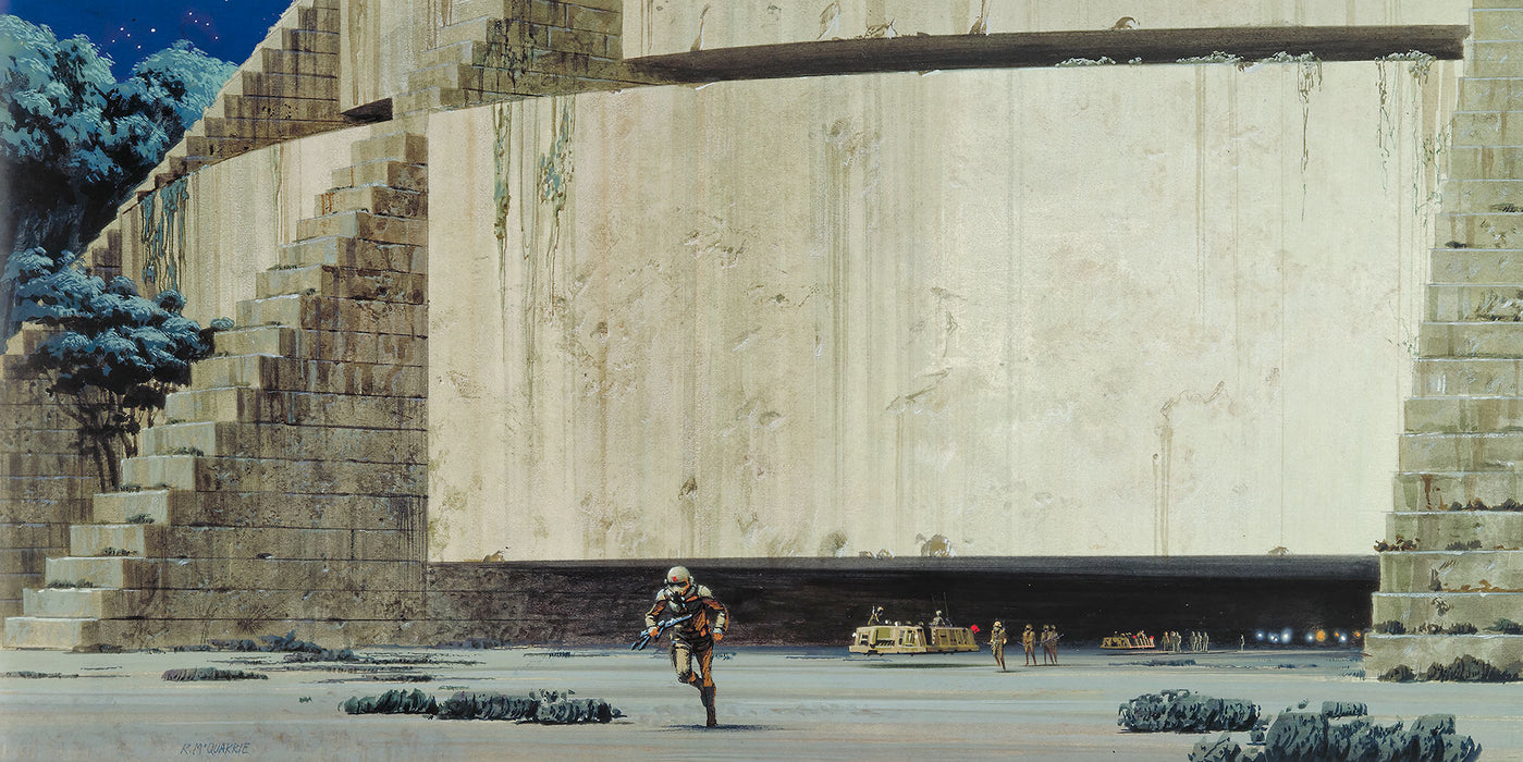 Digitaldruck Vlies Fototapete | Star Wars Classic RMQ Yavin Temple | 500 x 250 cm