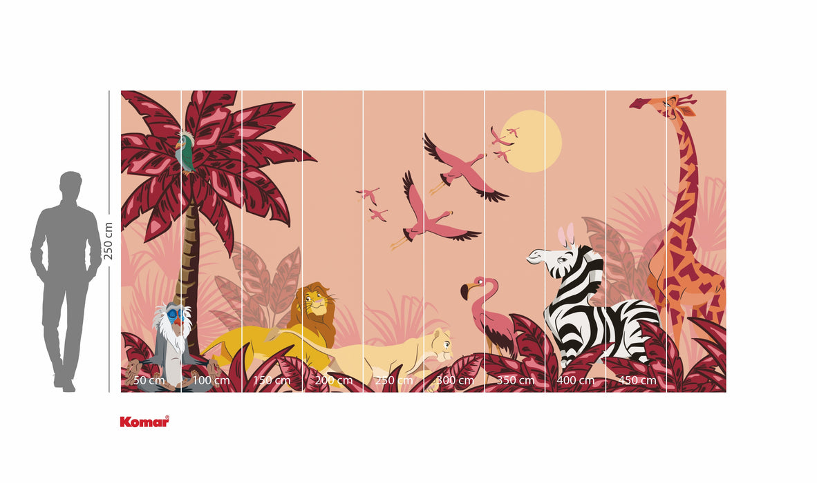 Komar NEU | Komar Vlies Fototapete - Disney The Lion King Sunset - Größe 500 x 250 cm