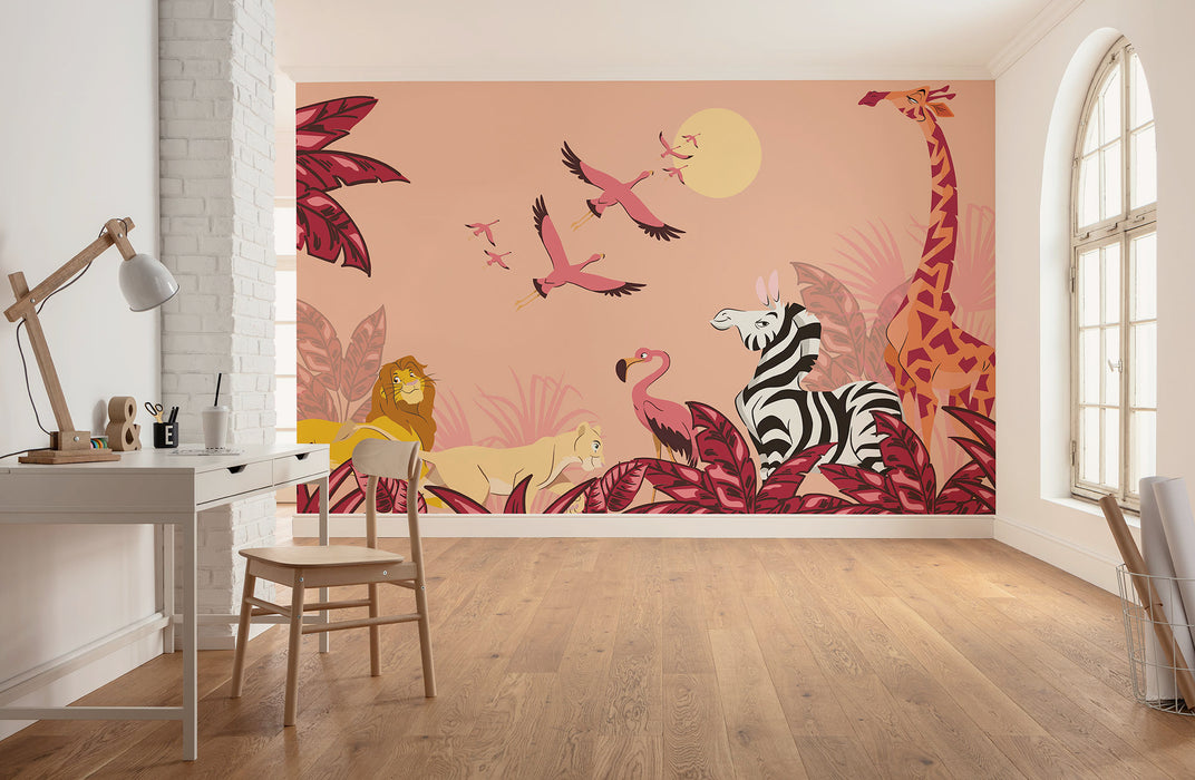 Vlies Fototapete | Disney The Lion King Sunset | 500 x 250 cm