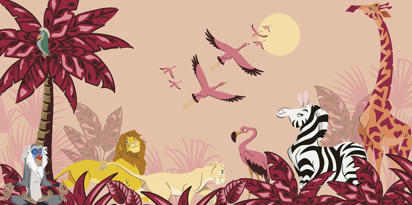 Komar NEU | Komar Vlies Fototapete - Disney The Lion King Sunset - Größe 500 x 250 cm