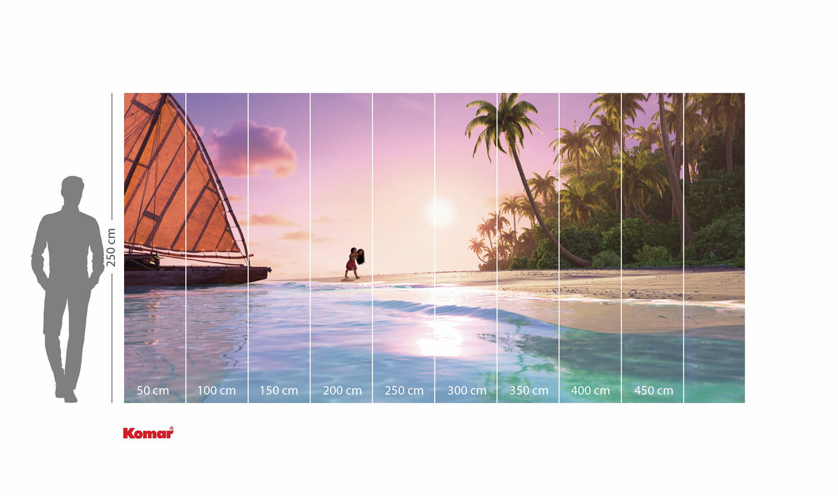 Komar NEU | Komar Vlies Fototapete - Disney Moana 2 Ocean Spirit - Größe 500 x 250 cm
